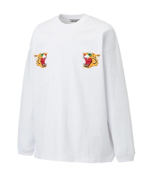 Onitsuka Tiger(オニツカタイガー)の「LS GRAPHIC TEE / エルエスグラフィックティー(Tシャツ/カットソー・レディース・ホワイト/ブラック・S/M/L/XL)」の4枚目の写真