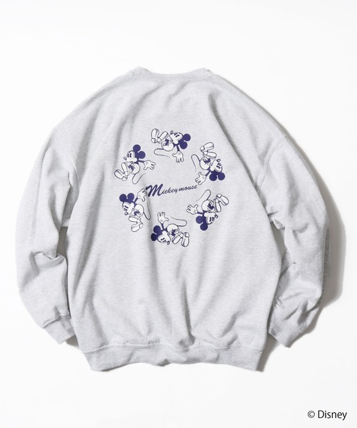 MICKEY MOUSE（ミッキーマウス）の「ROOPTOKYO別注:<MICKEY> CREWNECK SWEAT クルーネックスウェット（スウェット・レディース・ホワイト/ゴールド/アッシュ・M/L/XL）」の3枚目の写真