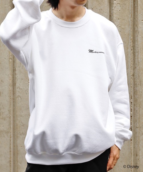 MICKEY MOUSE（ミッキーマウス）の「ROOPTOKYO別注:<MICKEY> CREWNECK SWEAT クルーネックスウェット（スウェット・レディース・ホワイト/ゴールド/アッシュ・M/L/XL）」の18枚目の写真
