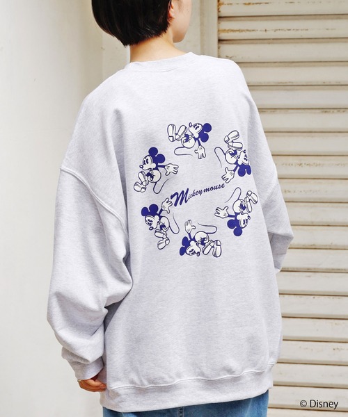 MICKEY MOUSE（ミッキーマウス）の「ROOPTOKYO別注:<MICKEY> CREWNECK SWEAT クルーネックスウェット（スウェット・レディース・ホワイト/ゴールド/アッシュ・M/L/XL）」の21枚目の写真