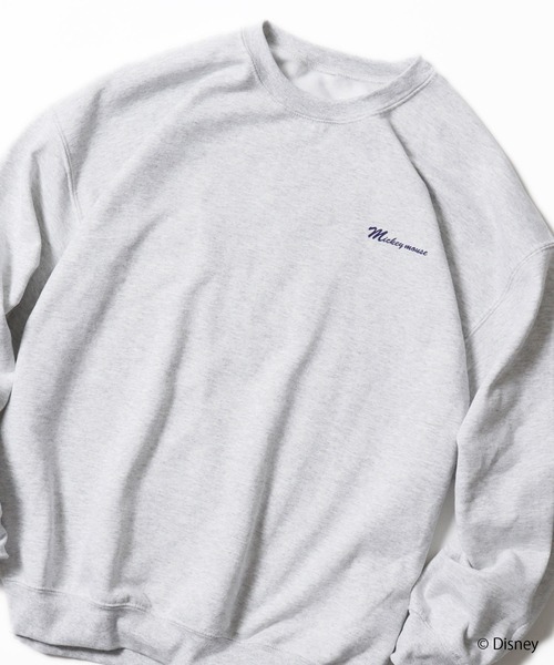 MICKEY MOUSE（ミッキーマウス）の「ROOPTOKYO別注:<MICKEY> CREWNECK SWEAT クルーネックスウェット（スウェット・レディース・ホワイト/ゴールド/アッシュ・M/L/XL）」の14枚目の写真