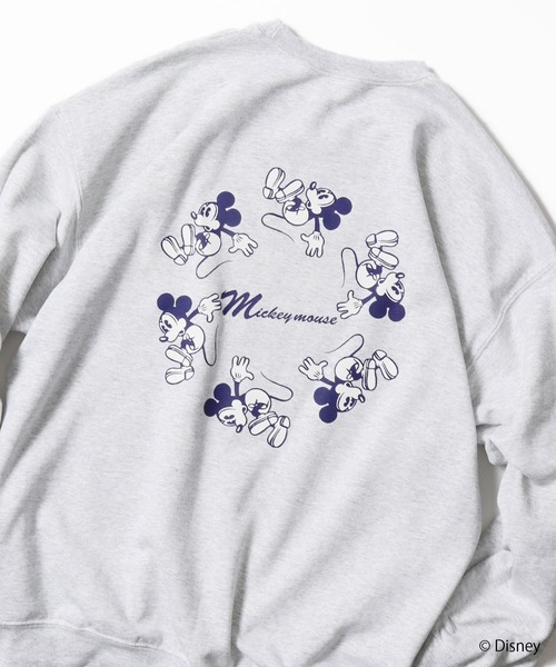 MICKEY MOUSE（ミッキーマウス）の「ROOPTOKYO別注:<MICKEY> CREWNECK SWEAT クルーネックスウェット（スウェット・レディース・ホワイト/ゴールド/アッシュ・M/L/XL）」の15枚目の写真