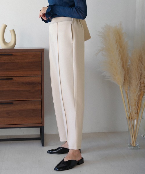 Bou Jeloud（ブージュルード）の「ダンボールピンタックカラーパンツ（その他パンツ・レディース・ブラック/ベージュ/イエロー/ブルー・FREE）」の6枚目の写真