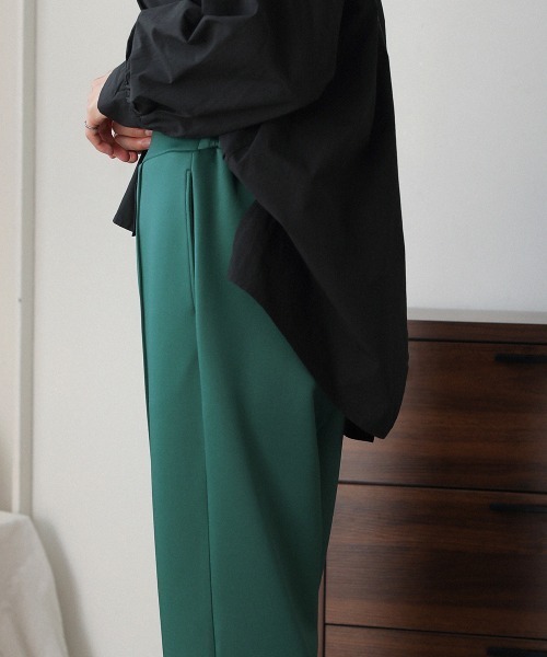 Bou Jeloud（ブージュルード）の「ダンボールピンタックカラーパンツ（その他パンツ・レディース・ブラック/ベージュ/イエロー/ブルー・FREE）」の15枚目の写真