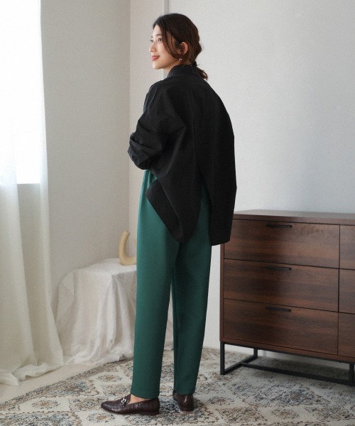 Bou Jeloud（ブージュルード）の「ダンボールピンタックカラーパンツ（その他パンツ・レディース・ブラック/ベージュ/イエロー/ブルー・FREE）」の16枚目の写真