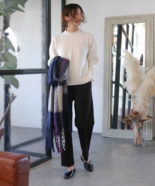 Bou Jeloud（ブージュルード）の「ダンボールピンタックカラーパンツ（その他パンツ・レディース・ブラック/ベージュ/イエロー/ブルー・FREE）」の18枚目の写真