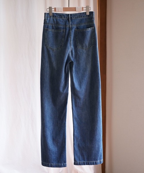 SAISON DE PAPILLON(セゾンドパピヨン)の「ハイライズバギーデニムパンツ(その他パンツ・レディース・ライトブルー/ブルー・S/M/L/XL)」の11枚目の写真