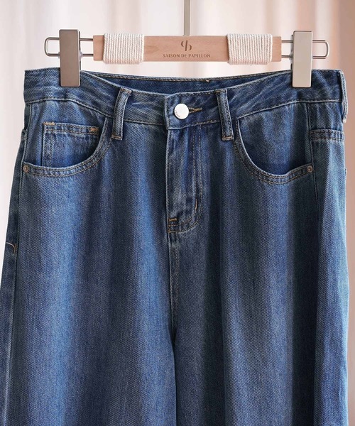 SAISON DE PAPILLON(セゾンドパピヨン)の「ハイライズバギーデニムパンツ(その他パンツ・レディース・ライトブルー/ブルー・S/M/L/XL)」の10枚目の写真