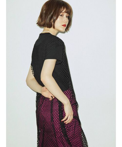 jouetie（ジュエティ）の「メッシュロングタンク【ワンピース】（ワンピース・レディース・ブラック/ピンク/グリーン/ブルー・MEDIUM）」の20枚目の写真