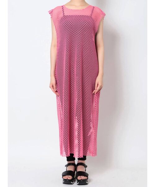 jouetie（ジュエティ）の「メッシュロングタンク【ワンピース】（ワンピース・レディース・ブラック/ピンク/グリーン/ブルー・MEDIUM）」の19枚目の写真