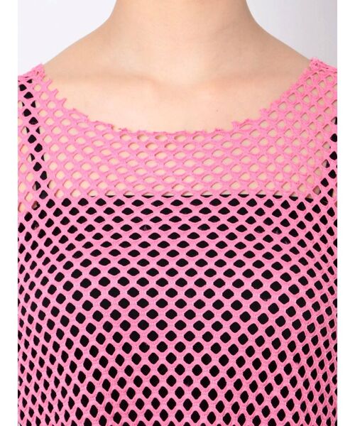 jouetie（ジュエティ）の「メッシュロングタンク【ワンピース】（ワンピース・レディース・ブラック/ピンク/グリーン/ブルー・MEDIUM）」の16枚目の写真