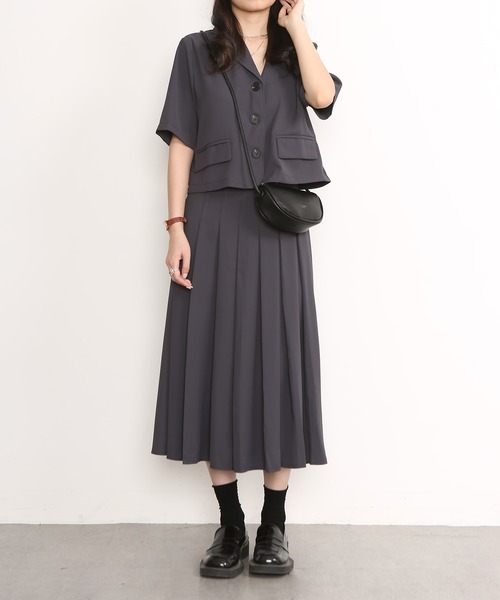 MAISON DE THERESE(メゾン ド テレーズ)の「セットアップ(ジャケット+スカート)(セットアップ・レディース・アイボリー/グレー・M/L)」の6枚目の写真
