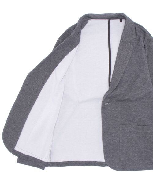 ikka（イッカ）の「カーディガンジャケット（テーラードジャケット・メンズ・グレー・M/XL）」の2枚目の写真