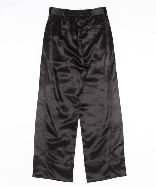 PUBLIC TOKYO（パブリックトウキョウ）の「クレーターサテンストレートパンツ/ウォッシャブル（その他パンツ・レディース・ブラック/ライム・FREE）」の8枚目の写真