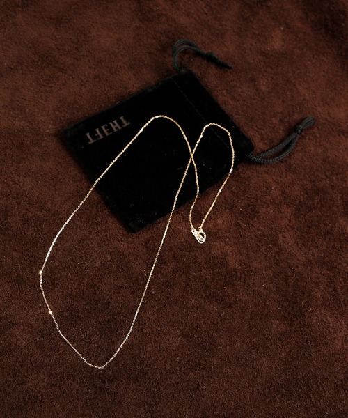 THEFT（セフト）の「THEFT セフト / K18 DESIGN CHAIN NECKLACE デザインチェーン ゴールドネックレス / K18-C01-45（ネックレス・メンズ・ゴールド・FREE）」の2枚目の写真