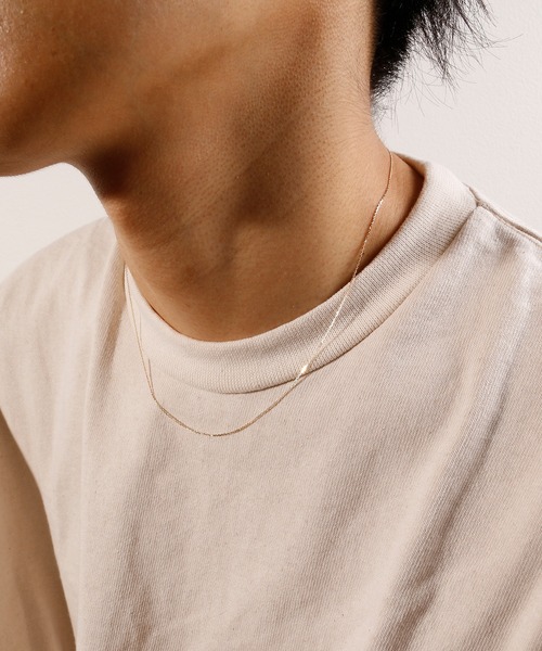 THEFT（セフト）の「THEFT セフト / K18 DESIGN CHAIN NECKLACE デザインチェーン ゴールドネックレス / K18-C01-45（ネックレス・メンズ・ゴールド・FREE）」の3枚目の写真