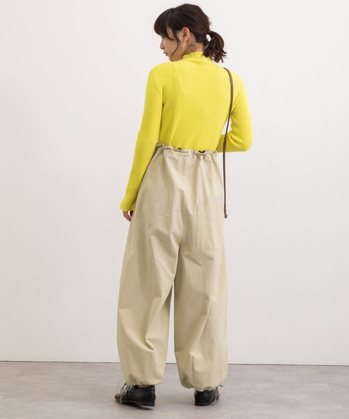 POU DOU DOU（プードゥドゥ）の「2wayワイドサロペット（サロペット/オーバーオール・レディース・カーキ/ベージュ/ブラック・3）」の11枚目の写真