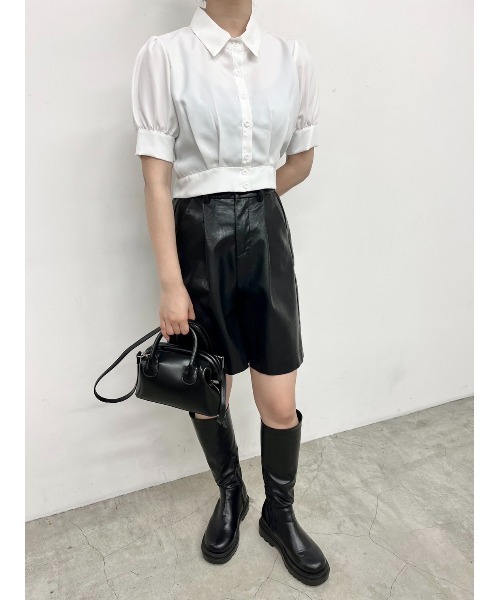 PHILLY（フィリー）の「パフスリーブコンパクトブラウス（シャツ/ブラウス・レディース・ホワイト・FREE）」の7枚目の写真