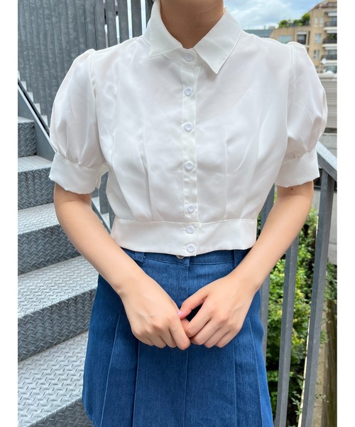 PHILLY（フィリー）の「パフスリーブコンパクトブラウス（シャツ/ブラウス・レディース・ホワイト・FREE）」の12枚目の写真