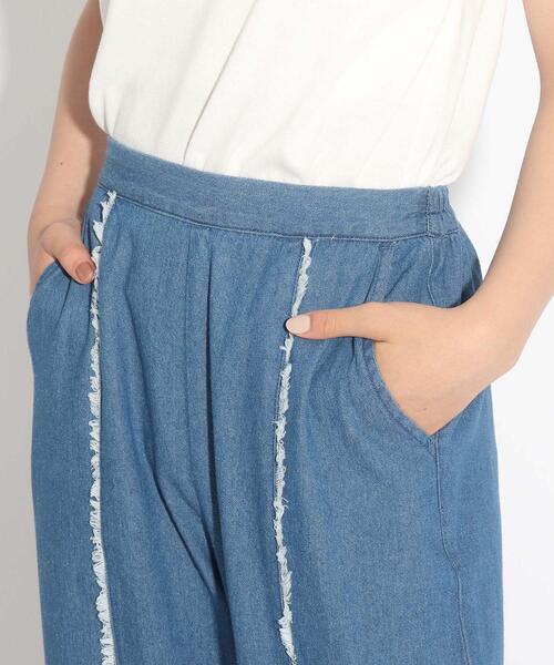 PINK-latte（ピンクラテ）の「◆【セットアイテム】ビスチェ+ワイドパンツ+Tシャツ 3点セット（その他パンツ・キッズ・ブルー系8/ブラウン系・14/15 /16）」の8枚目の写真