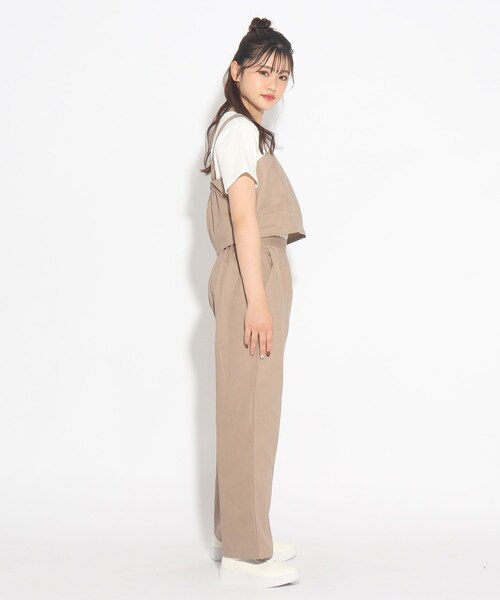 PINK-latte（ピンクラテ）の「◆【セットアイテム】ビスチェ+ワイドパンツ+Tシャツ 3点セット（その他パンツ・キッズ・ブルー系8/ブラウン系・14/15 /16）」の15枚目の写真