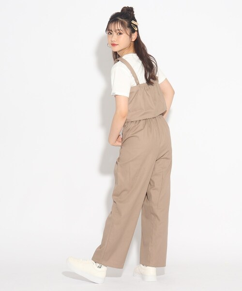 PINK-latte（ピンクラテ）の「◆【セットアイテム】ビスチェ+ワイドパンツ+Tシャツ 3点セット（その他パンツ・キッズ・ブルー系8/ブラウン系・14/15 /16）」の16枚目の写真