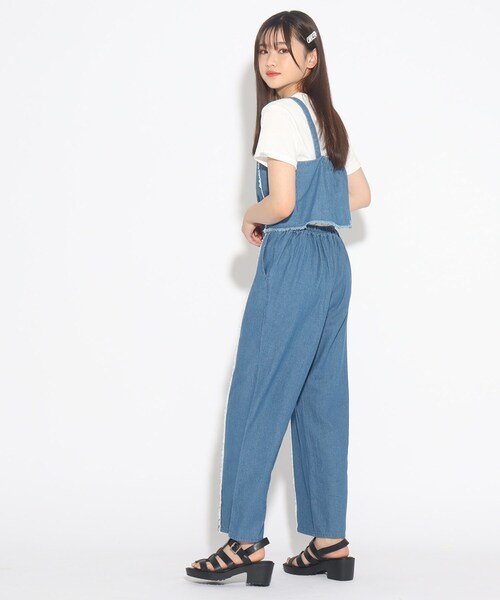 PINK-latte（ピンクラテ）の「◆【セットアイテム】ビスチェ+ワイドパンツ+Tシャツ 3点セット（その他パンツ・キッズ・ブルー系8/ブラウン系・14/15 /16）」の22枚目の写真