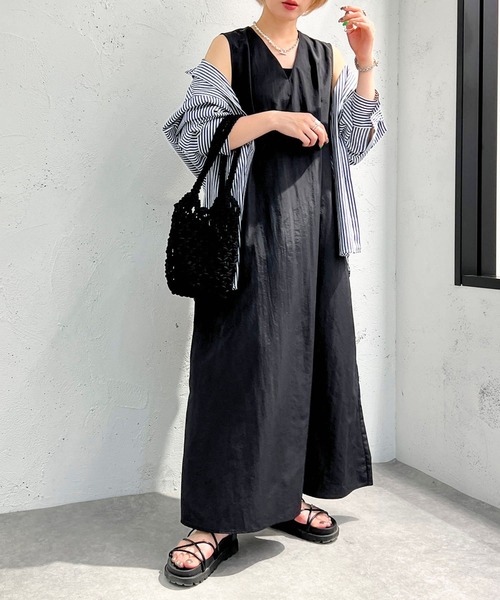 apres jour mignon(アプレジュールミニョン)の「【apresjour mignon×ARIAZ】巾着付きメッシュバッグ(ハンドバッグ・レディース・ブラック・ONESIZE)」の4枚目の写真