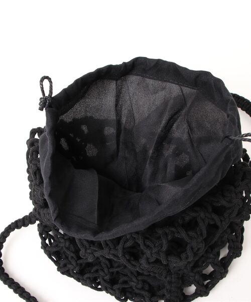apres jour mignon(アプレジュールミニョン)の「【apresjour mignon×ARIAZ】巾着付きメッシュバッグ(ハンドバッグ・レディース・ブラック・ONESIZE)」の7枚目の写真