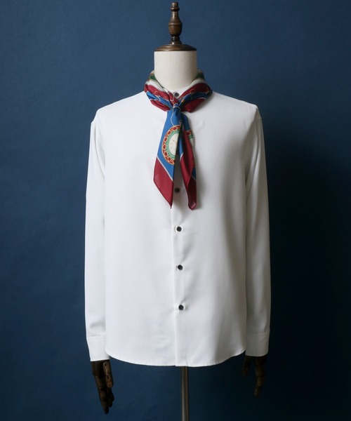 ANPAS（アンパス）の「Total Pattern Print Scarf/総柄プリント リング付きスカーフ（バンダナ/スカーフ・メンズ・ホワイト系その他/ブラック系その他/グレー系その他/ブルー系その他/ブラック系その他2/ブルー系その他2・FREE）」の11枚目の写真