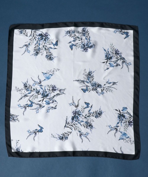 ANPAS（アンパス）の「Total Pattern Print Scarf/総柄プリント リング付きスカーフ（バンダナ/スカーフ・メンズ・ホワイト系その他/ブラック系その他/グレー系その他/ブルー系その他/ブラック系その他2/ブルー系その他2・FREE）」の20枚目の写真