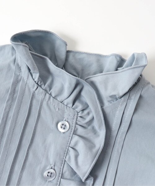 Ampersand(アンパサンド)の「premier デザインブラウス(シャツ/ブラウス・キッズ・オフホワイト/サックスブルー/チャコール・90/100/110/120/130/140/80)」の7枚目の写真