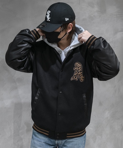 kutir（クティール）の「柄ワッペンスタジャン（スタジャン・メンズ・ブラック/ダークグリーン/グレー・MEDIUM/LARGE）」の2枚目の写真