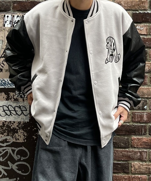 kutir（クティール）の「柄ワッペンスタジャン（スタジャン・メンズ・ブラック/ダークグリーン/グレー・MEDIUM/LARGE）」の19枚目の写真