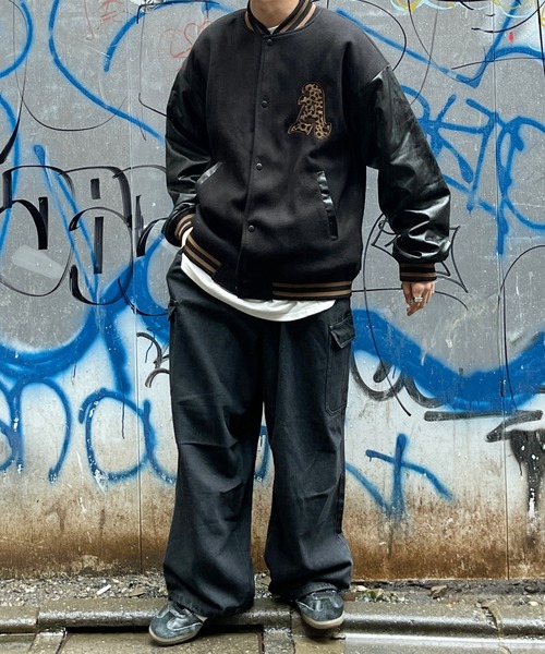 kutir（クティール）の「柄ワッペンスタジャン（スタジャン・メンズ・ブラック/ダークグリーン/グレー・MEDIUM/LARGE）」の5枚目の写真