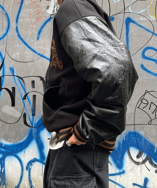 kutir（クティール）の「柄ワッペンスタジャン（スタジャン・メンズ・ブラック/ダークグリーン/グレー・MEDIUM/LARGE）」の10枚目の写真