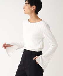 OPAQUE.CLIP | スーピマコットンワイドリブ ボートネックカットソー【WEB限定カラー】(Tシャツ/カットソー)
