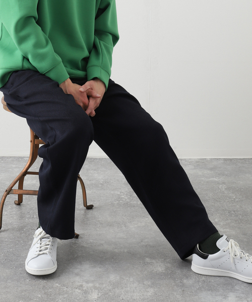 417 EDIFICE（フォーワンセブンエディフィス）の「ウールライク カルゼ 1タック パンツ（その他パンツ・メンズ・ベージュ/ネイビー/ブラウン/グリーン/レンガ・SMALL/MEDIUM/LARGE）」の5枚目の写真