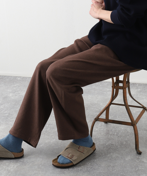 417 EDIFICE（フォーワンセブンエディフィス）の「ウールライク カルゼ 1タック パンツ（その他パンツ・メンズ・ベージュ/ネイビー/ブラウン/グリーン/レンガ・SMALL/MEDIUM/LARGE）」の2枚目の写真