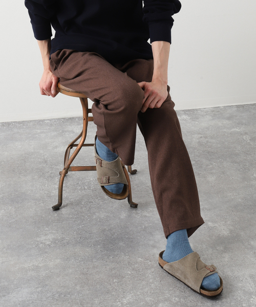 417 EDIFICE（フォーワンセブンエディフィス）の「ウールライク カルゼ 1タック パンツ（その他パンツ・メンズ・ベージュ/ネイビー/ブラウン/グリーン/レンガ・SMALL/MEDIUM/LARGE）」の14枚目の写真