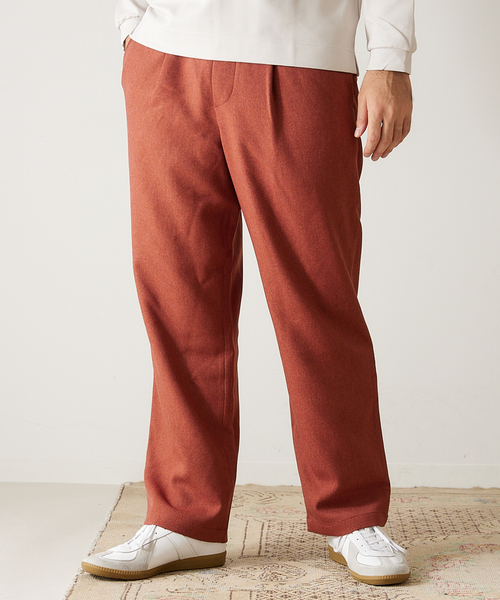 417 EDIFICE（フォーワンセブンエディフィス）の「ウールライク カルゼ 1タック パンツ（その他パンツ・メンズ・ベージュ/ネイビー/ブラウン/グリーン/レンガ・SMALL/MEDIUM/LARGE）」の22枚目の写真