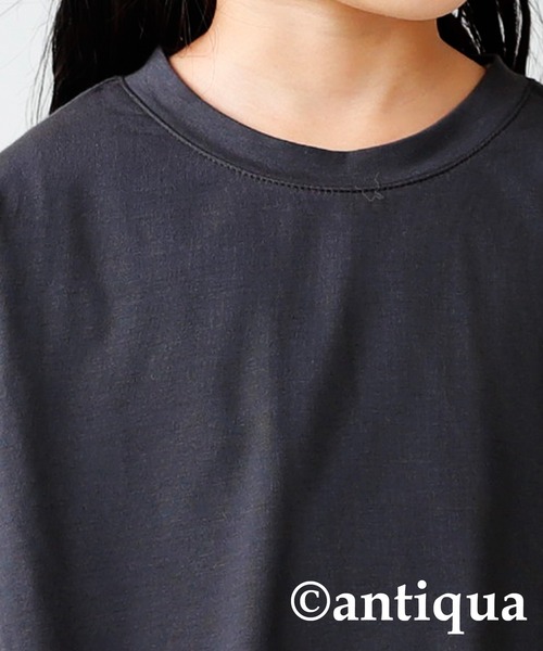 antiqua（アンティカ）の「発熱キッズヒートプルオーバー（Tシャツ/カットソー・キッズ・ブラック/カーキ/グレー/オフホワイト・130/140/150/160）」の21枚目の写真