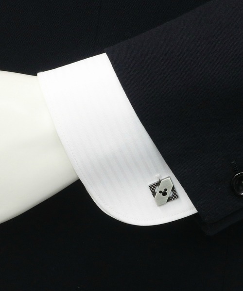 Disney（ディズニー）の「Disney ディズニー ガンメタリック・シルバーカフリンクス（カフリンクス・メンズ・シルバー・FREE）」の3枚目の写真