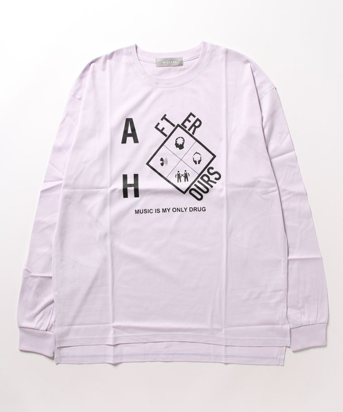 Wizzard（ウィザード）の「Wizzard ウィザード / GRAPHIC LONG SLEEVE T-SHIRT"AFTER HOURS" ギザ天竺コットングラフィックプリントロンT（Tシャツ/カットソー・メンズ・ホワイト/チャコールグレー/ブラック/ラベンダー・2/3/1）」の12枚目の写真