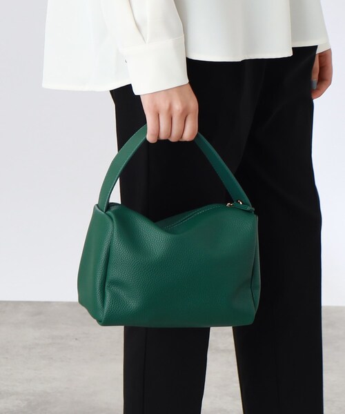 THE SHOP TK （ザ ショップ ティーケー ）の「◆【ショルダー付2WAY】スクエアミニバッグ（トートバッグ・レディース・イエロー/レッド系1/ブラック/ダークグリーン・00）」の5枚目の写真