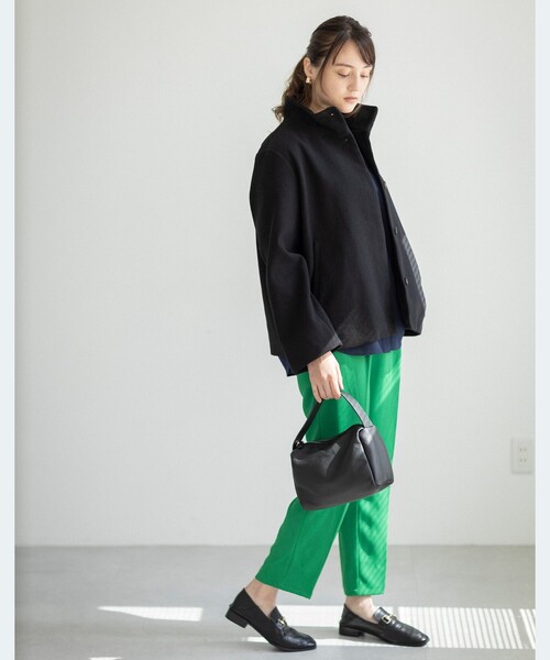 THE SHOP TK （ザ ショップ ティーケー ）の「◆【ショルダー付2WAY】スクエアミニバッグ（トートバッグ・レディース・イエロー/レッド系1/ブラック/ダークグリーン・00）」の9枚目の写真