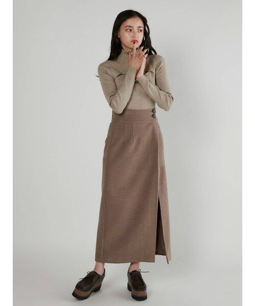 MURUA（ムルーア）の「ナロースリットペンシルスカート（スカート・レディース・モカ/その他1・1/2）」の9枚目の写真