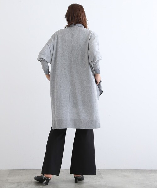 INDIVI(インディヴィ)の「◆【洗える】イレギュラーヘムニット(ニット/セーター・レディース・レンガ/ブラック/グレー系4・34/38)」の20枚目の写真