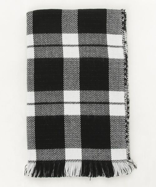 chumchum(チャムチャム)の「Quality 千鳥リバーシブルストール(ストール/ショール・レディース・ブラック系その他/オレンジ系その他/レッド/ブルー系その他・FREE)」の2枚目の写真