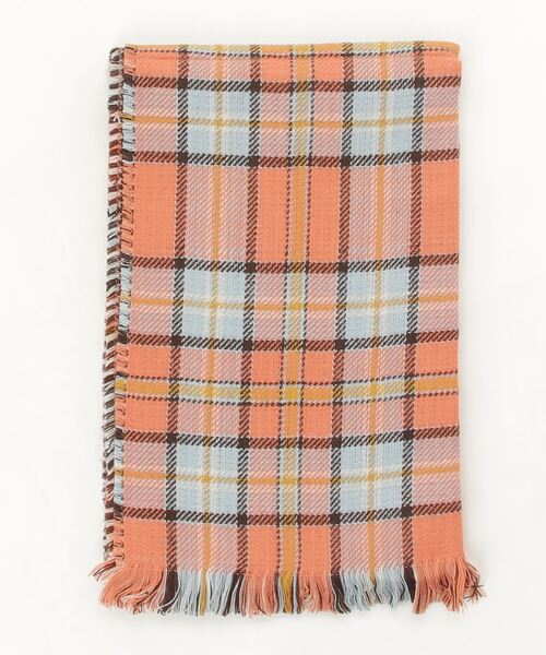 chumchum(チャムチャム)の「Quality 千鳥リバーシブルストール(ストール/ショール・レディース・ブラック系その他/オレンジ系その他/レッド/ブルー系その他・FREE)」の1枚目の写真